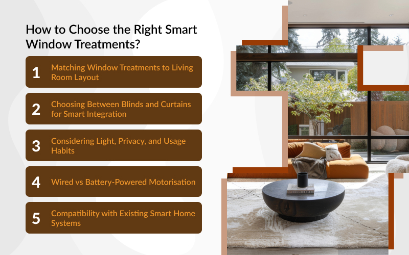 Guide on choosing the right smart window treatments for homes.